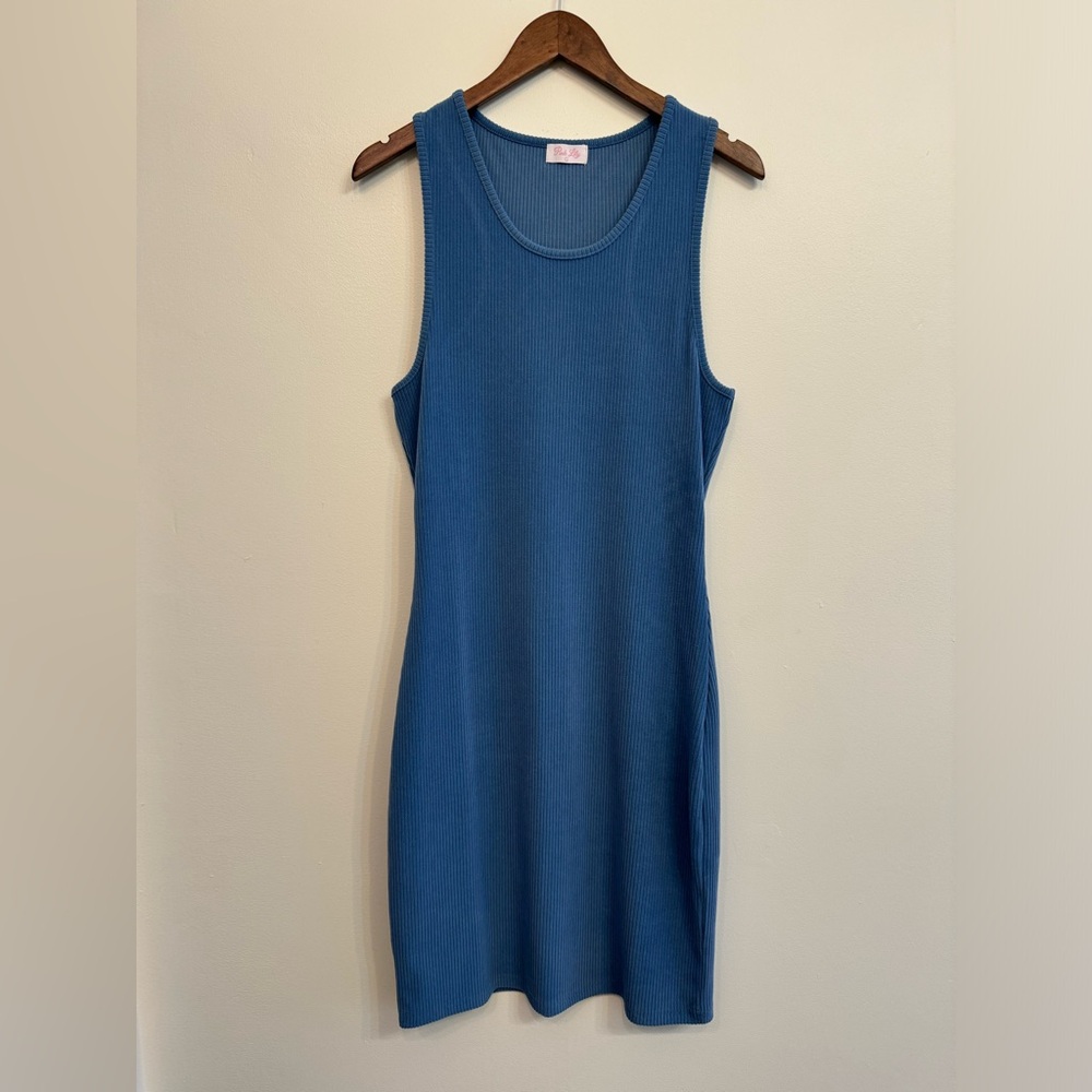 Pink Lily Large Blue Bodycon Dress